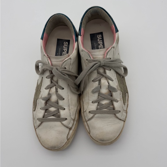 Golden Goose Superstar Classic-Size 37-White/Ice/Petroleum-With Box And Dust Bag - Picture 5 of 9